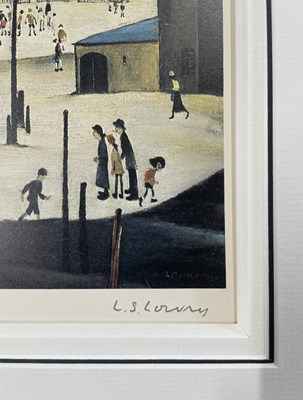 Lot 266 - LAURENCE STEPHEN LOWRY (1887-1976) - THE POND - LIM. ED. LITHOGRAPH