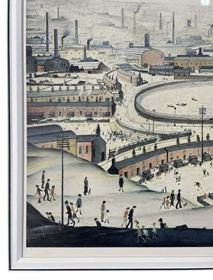 Lot 266 - LAURENCE STEPHEN LOWRY (1887-1976) - THE POND - LIM. ED. LITHOGRAPH