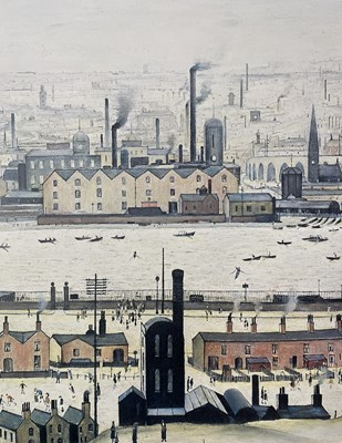 Lot 266 - LAURENCE STEPHEN LOWRY (1887-1976) - THE POND - LIM. ED. LITHOGRAPH