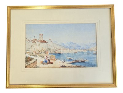 Lot 360 - AFTER TURNER - LAKE LUGANO 1915 WATERCOLOUR PAINTING BY PH MATHEW