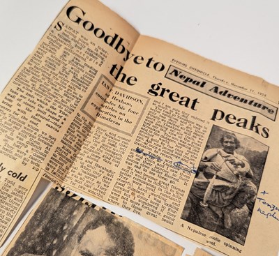 Lot 10 - 1953 BRITISH MOUNT EVEREST EXPEDITION - ALBUM OF AUTOGRAPHS + PROVENANCE