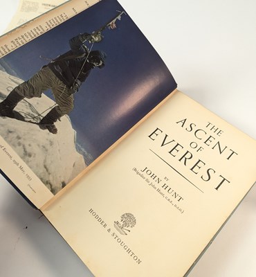 Lot 10 - 1953 BRITISH MOUNT EVEREST EXPEDITION - ALBUM OF AUTOGRAPHS + PROVENANCE