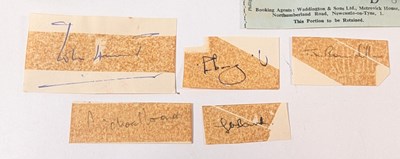Lot 10 - 1953 BRITISH MOUNT EVEREST EXPEDITION - ALBUM OF AUTOGRAPHS + PROVENANCE