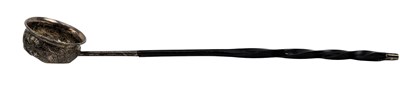 Lot 82 - GEORGE III OR LATER SILVER TODDY LADLE SPOON