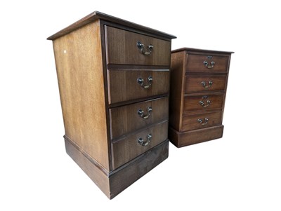 Lot 732 - PAIR OF MODERN OAK FILING CABINET