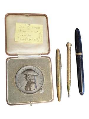 Lot 367 - 1928 JOSEPH FRY & SONS BICENTENARY BRONZE MEDAL & 20TH CENTURY STATIONARY