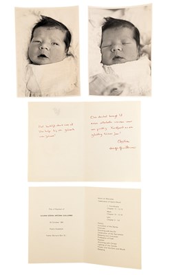 Lot 53 - WORLD HISTORY - PRINCESS CHRISTINA OF NETHERLANDS & JORGE GUILLERMO CARD