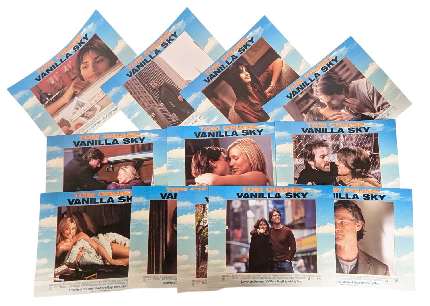 Lot 87 - 12 TOM CRUISE VANILLA SKY FILM POSTERS