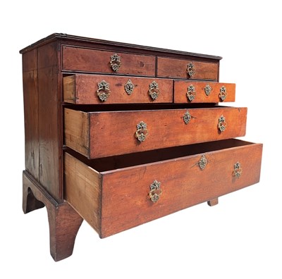 Lot 307 - GEORGE III 18TH CENTURY FRUITWOOD & ELM COMMODE CHEST OF DRAWERS