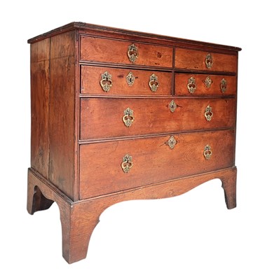 Lot 307 - GEORGE III 18TH CENTURY FRUITWOOD & ELM COMMODE CHEST OF DRAWERS