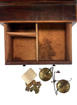 Lot 263 - GEORGE III EARLY 19TH CENTURY MAHOGANY TRAVEL MEDICINE APOTHECARY CABINET