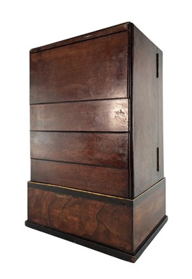 Lot 263 - GEORGE III EARLY 19TH CENTURY MAHOGANY TRAVEL MEDICINE APOTHECARY CABINET