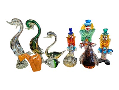Lot 127 - COLLECTION OF MID CENTURY MURANO & OTHER GLASS