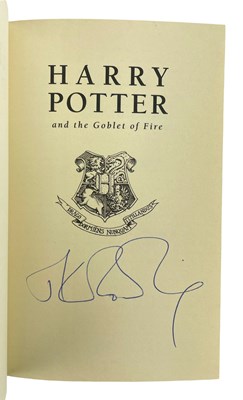 Lot 3 - ROWLING, J. K. - 2000 HARRY POTTER AND THE GOBLET OF FIRE, SIGNED, FIRST EDITION