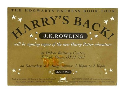 Lot 3 - ROWLING, J. K. - 2000 HARRY POTTER AND THE GOBLET OF FIRE, SIGNED, FIRST EDITION