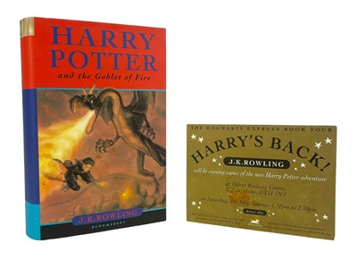 Lot 3 - ROWLING, J. K. - 2000 HARRY POTTER AND THE GOBLET OF FIRE, SIGNED, FIRST EDITION