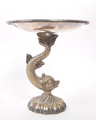 Lot 213 - LATE 19TH CENTURY SILVER PLATE CUTAJAR WORKS TAZZA STAND