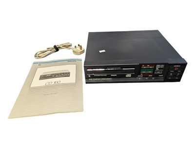 Lot 23 - PHILIPS - 1980S VINTAGE CD 160 COMPACT DISC PLAYER HI-FI UNIT