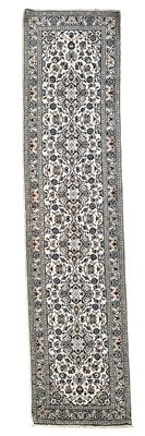 Lot 438 - 20TH CENTURY CENTRAL PERSIAN ISLAMIC KASHAN WOOL FLOOR CARPET RUNNER RUG