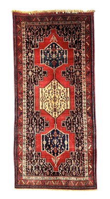 Lot 404 - 20TH CENTURY NORTH WEST PERSIAN SENNEH WOOL FLOOR CARPET RUG
