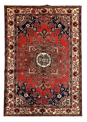 Lot 367 - 20TH CENTURY NORTH WEST PERSIAN TAFRESH WOOL CARPET RUG