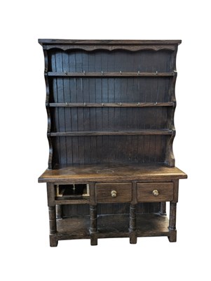 Lot 372 - 20TH CENTURY OAK APPRENTICE PIECE DRESSER