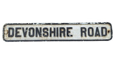 Lot 380 - DEVONSHIRE STREET SIGN - REDLANDS