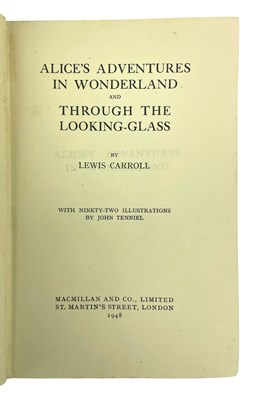 Lot 43 - CARROLL, LEWIS - TWO ILLUSTRATED EDITIONS OF ALICE'S ADVENTURES IN WONDERLAND