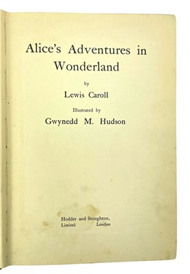 Lot 43 - CARROLL, LEWIS - TWO ILLUSTRATED EDITIONS OF ALICE'S ADVENTURES IN WONDERLAND