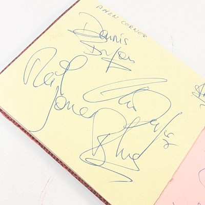 Lot 12 - MUSIC - AUTOGRAPH ALBUM - INC ROLLING STONES, LULU, THE PAPER DOLLS ETC