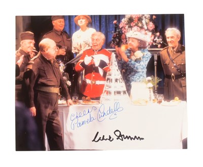 Lot 195 - DAD'S ARMY (BBC SITCOM 1968-1977) - DUAL SIGNED PHOTOGRAPH 8X10"