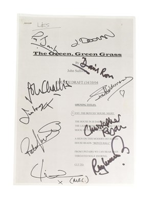Lot 179 - ONLY FOOLS & HORSES - THE GREEN GREEN GRASS - PILOT SCRIPT SIGNED BY CAST