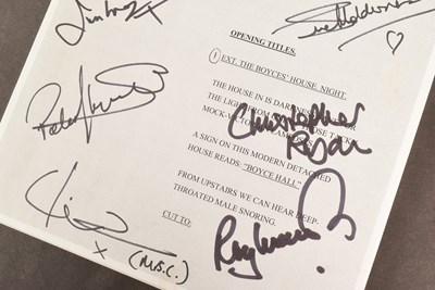 Lot 179 - ONLY FOOLS & HORSES - THE GREEN GREEN GRASS - PILOT SCRIPT SIGNED BY CAST