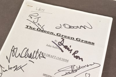 Lot 179 - ONLY FOOLS & HORSES - THE GREEN GREEN GRASS - PILOT SCRIPT SIGNED BY CAST