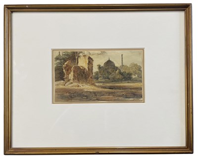 Lot 311 - ATTR. GEORGE CHINNERY (1774-1852) - INDIAN LANDSCAPE - WATERCOLOUR ON PAPER