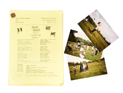 Lot 116 - 'ALLO 'ALLO! (BBC SITCOM) - ORIGINAL CAMERA SCRIPT PLUS UNSEEN PHOTOS
