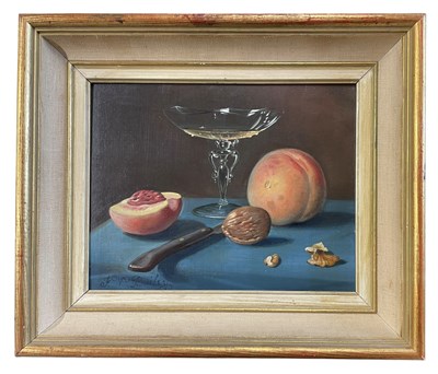 Lot 297 - FREDERICK VICTOR BAILEY (1919-1996) - 20TH CENTURY OIL ON BOARD STILL LIFE