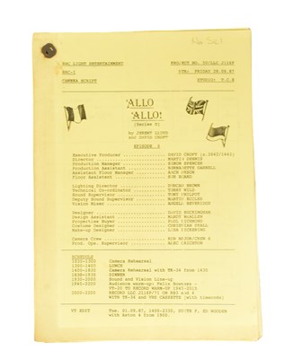 Lot 101 - 'ALLO 'ALLO! (BBC SITCOM) - ORIGINAL CAMERA SCRIPT