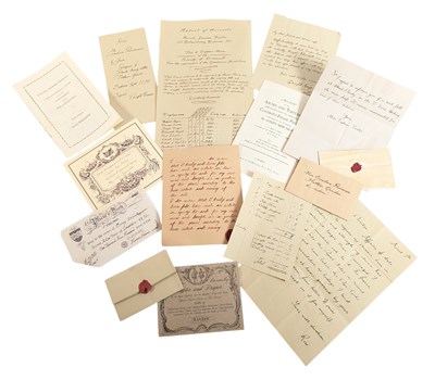 Lot 40 - POLDARK (BBC DRAMA SERIES) - PRODUCTION USED PROPS - LETTERS AND MONEY ETC