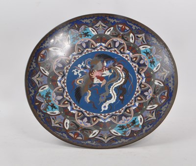 Lot 18 - VINTAGE EARLY 20TH CENTURY JAPANESE CLOISONNE DISH
