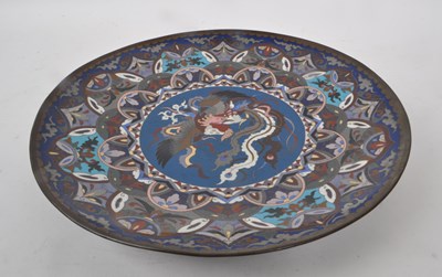 Lot 18 - VINTAGE EARLY 20TH CENTURY JAPANESE CLOISONNE DISH