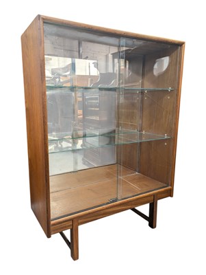 Lot 661 - TURNIDGE OF LONDON - MID CENTURY TEAK DISPLAY CABINET