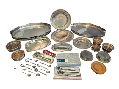 Lot 381 - COLLECTION OF 20TH CENTURY SILVER PLATED & STAINLESS STEEL DINNERWARE