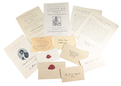Lot 162 - POLDARK (BBC DRAMA SERIES) - PRODUCTION USED PROPS - MOSTLY LETTERS, WITH PRINTED MATERIALS