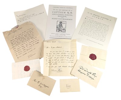 Lot 165 - POLDARK (BBC DRAMA SERIES) - PRODUCTION USED PROPS - MOSTLY LETTERS, WITH PRINTED MATERIALS