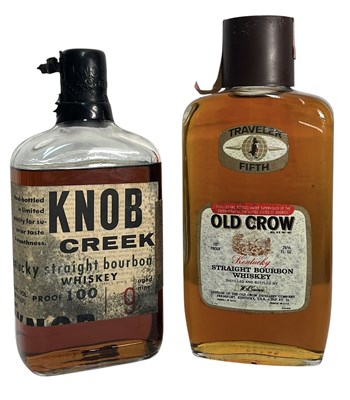 Lot 164 - TWO BOTTLES OF KENTUCKY STRAIGHT BOURBON, TO INCLUDE KNOB CREEK & OLD CROW