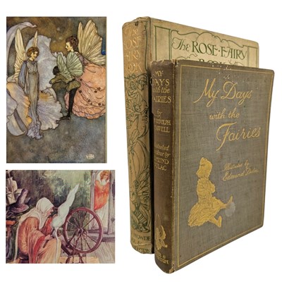 Lot 61 - c.1912-3 MY DAYS WITH THE FAIRIES & THE ROSE FAIRY BOOK - EDMUND DULAC, HERBERT STRANG, ETC.
