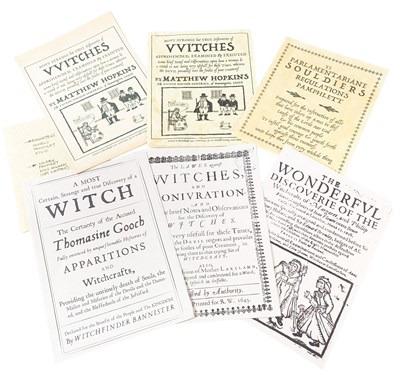 Lot 245 - WOLF HALL (2024) -COLLECTION OF PRODUCTION MADE PROPS - WITCHES AND SOLDIER PAMPHLETS