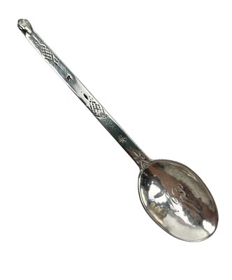 Lot 84 - 20TH CENTURY GEORGE VI HALLMARKED SILVER SPOON