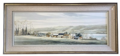 Lot 465 - MICHAEL BARNFATHER - OVERLOOKING BLAGDON LAKE - OIL ON CANVAS
